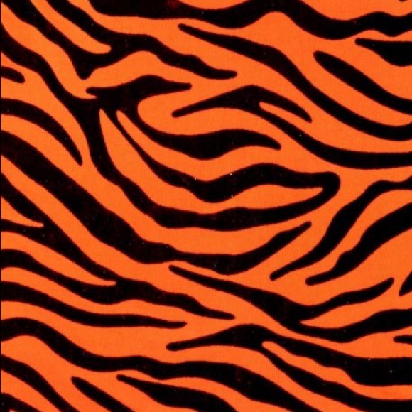 Mina Monroe 2 piece zebra print neon orange set - Picture 4 of 4